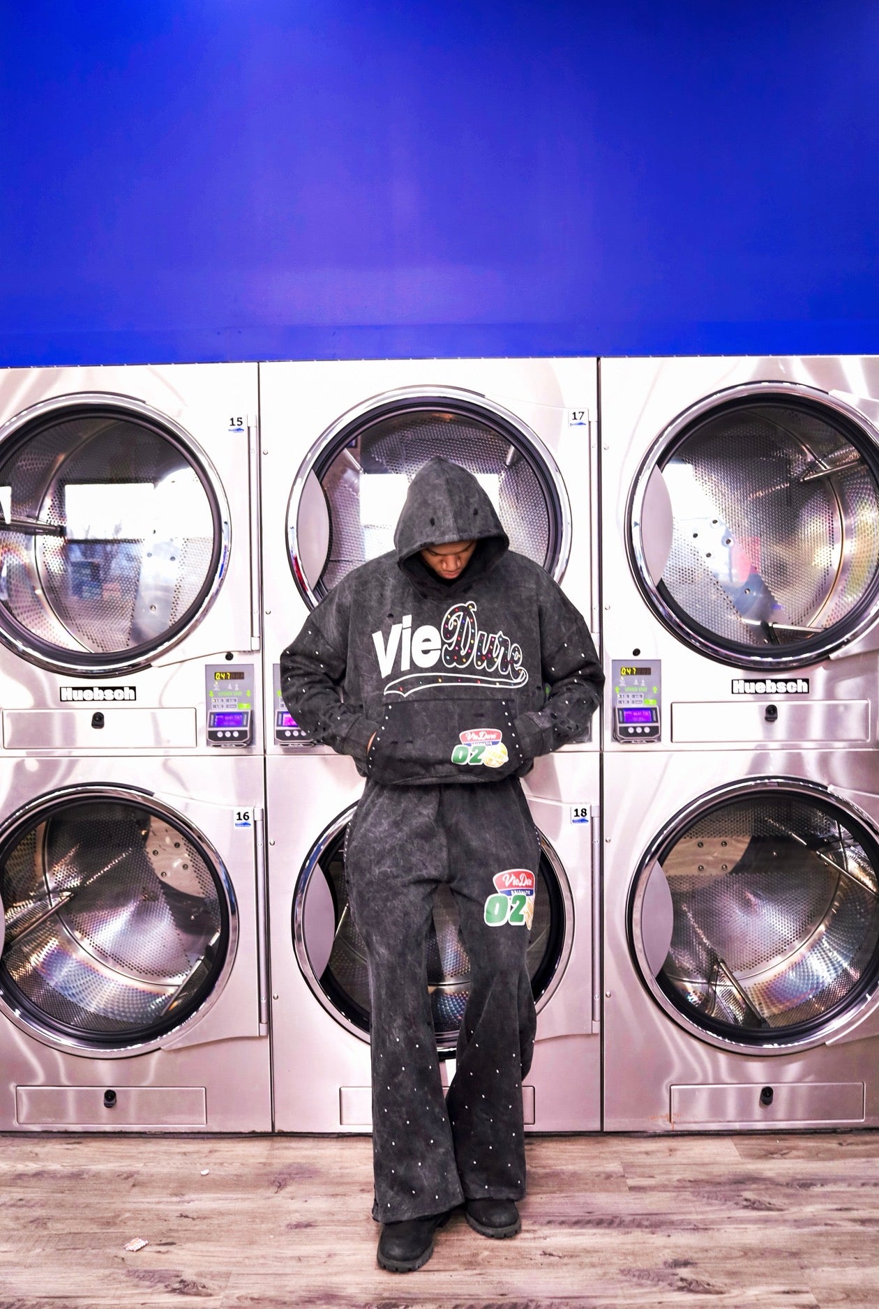 VIE DURE 1.0 BLACK ACID WASH SET